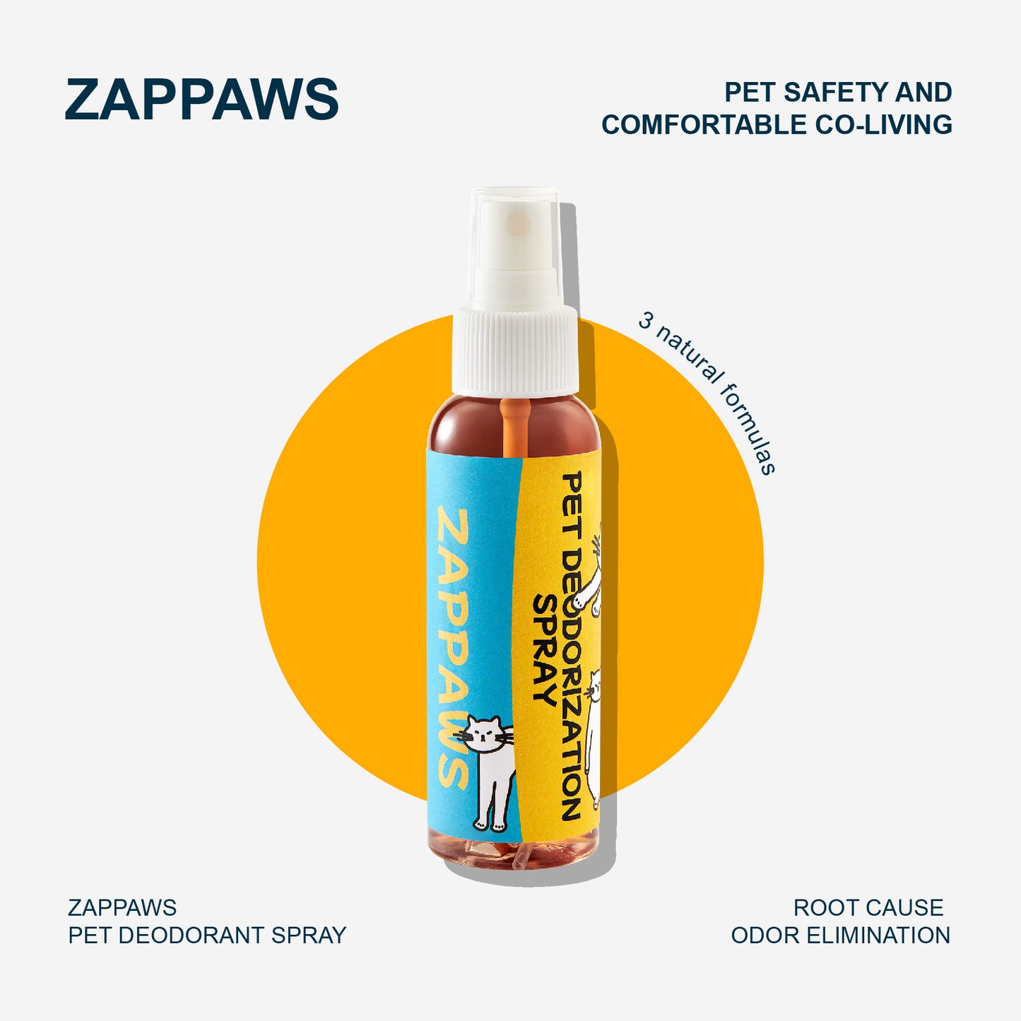 ZAPPAWS Oatmeal Pet Deodorizing Spray - 100ml
