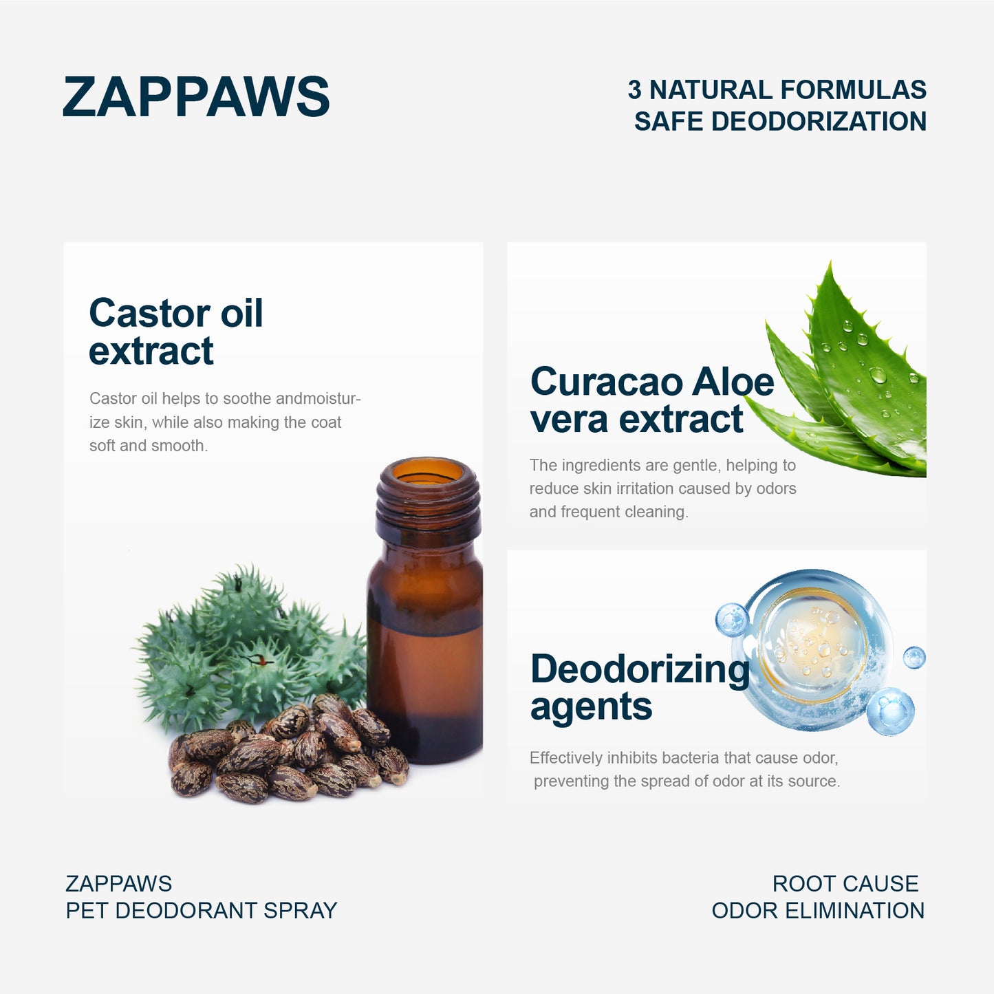 ZAPPAWS Oatmeal Pet Deodorizing Spray - 100ml